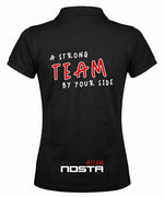 Poloshirt mit Teamslogan